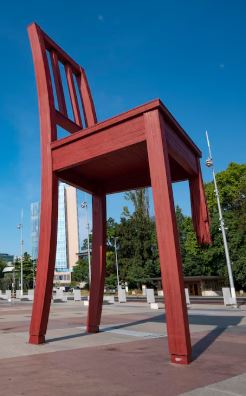 Broken Chair in Geneva