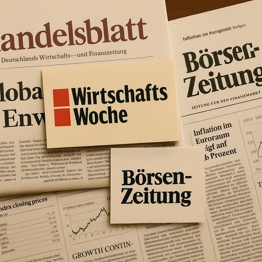Leading German economic media: Handelsblatt, Wirtschaftswoche, Börsen-Zeitung